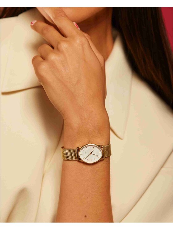 Rosefield Rosefield Zegarek Oval Żółte złoto