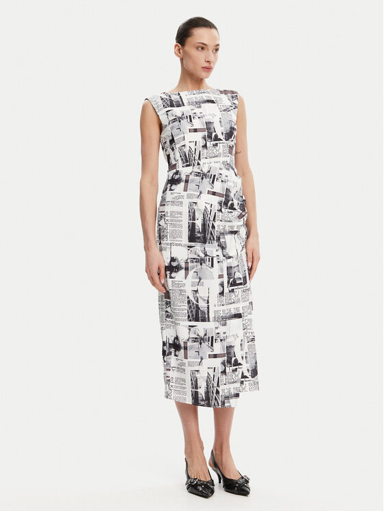 French Connection French Connection Rochie cocktail 71YDQ Alb Regular Fit