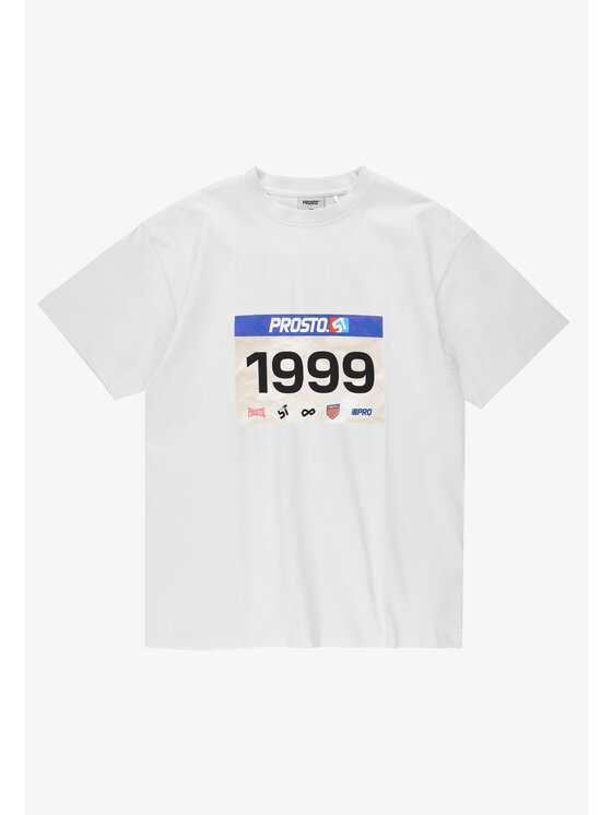 PROSTO. PROSTO. T-Shirt Runner Biały Regular Fit