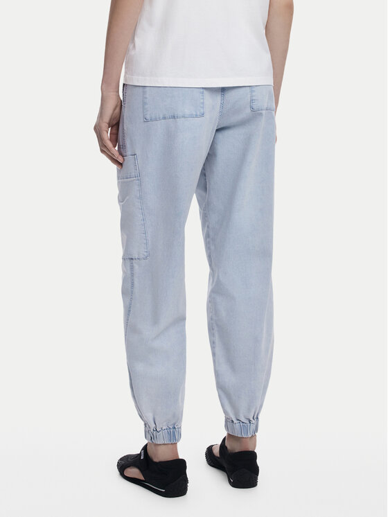Desigual Desigual Jeans hlače Georgia 25SWDD42 Modra Loose Fit