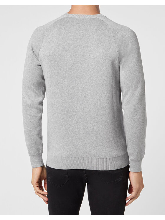 PHILIPP PLEIN PHILIPP PLEIN Sweter 8079 Beżowy Regular Fit