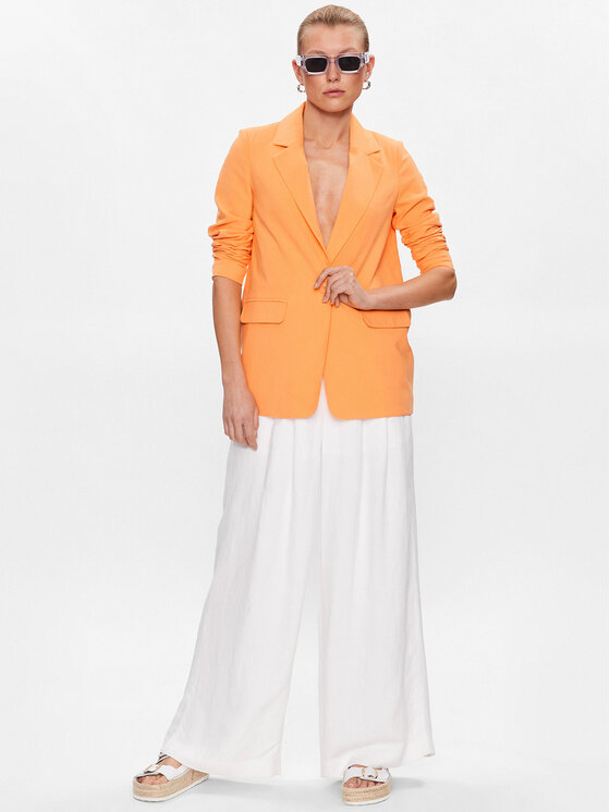 Vero Moda Vero Moda Suknjič Carmen 10287190 Oranžna Box Fit