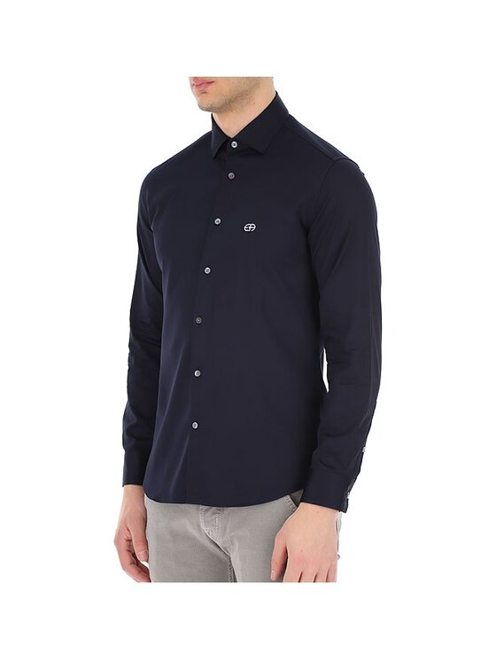 Emporio Armani Emporio Armani Koszula 3L1CD4 1NBNZ Granatowy Regular Fit