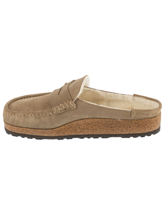 Birkenstock Birkenstock Klapki Naples Shearling Brązowy