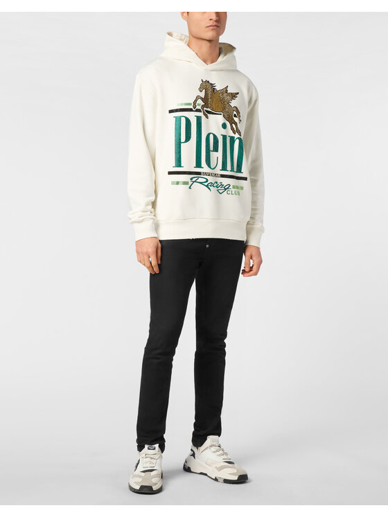 PHILIPP PLEIN PHILIPP PLEIN Bluza 22633 Biały Regular Fit