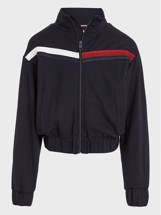 Tommy Hilfiger Tommy Hilfiger Pulóver Global Stripe KG0KG07374 D Sötétkék Regular Fit