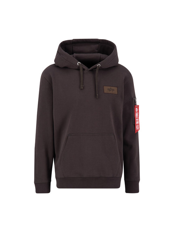 Alpha Industries Alpha Industries Bluza Back Print Hoodie Brązowy Regular Fit