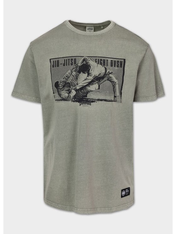 PITBULL PITBULL T-Shirt JIU-JITSU FIGHT DVSN Zielony Regular Fit