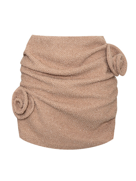 Magda Matyja Magda Matyja Spódnica mini SABIA SKIRT Beżowy Fitted Fit