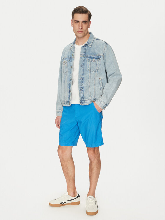 Napapijri Napapijri Pantalon scurți din material Nakuru 6 NP0A4HRV Albastru Regular Fit