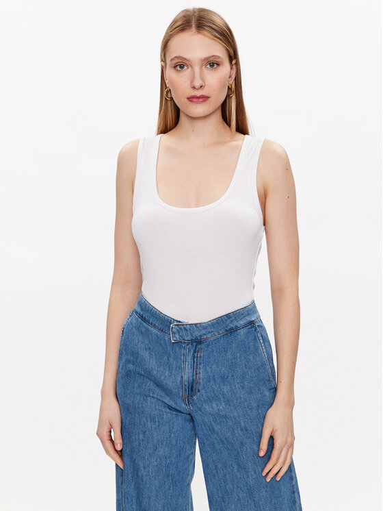 Silvian Heach Silvian Heach Τοπ GPP23106CN Λευκό Regular Fit