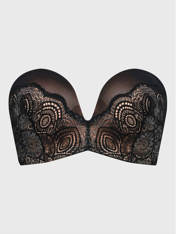 Wonderbra Wonderbra Biustonosz bardotka WB000BHO Czarny