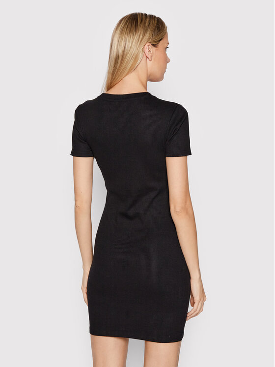 Vestito da giorno LDRJ-544BIANCA Nero Slim Fit