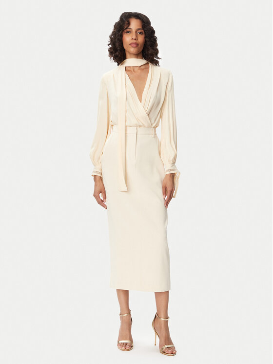French Connection French Connection Zīmuļveida svārki 73DZC Krēmkrāsas Slim Fit