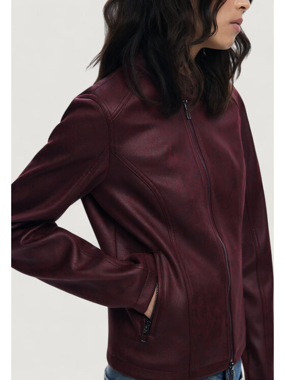 Desigual Desigual Giacca di pelle CHAQ_BASIC Bordeaux Basic Fit