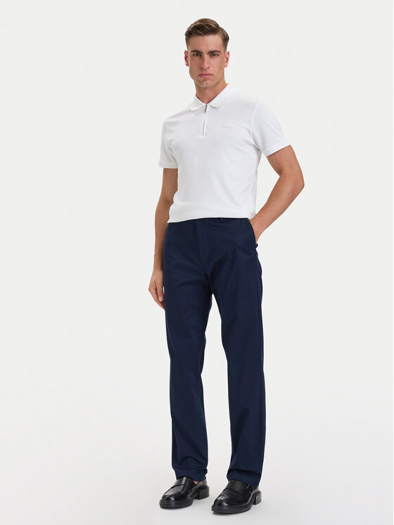 Calvin Klein Calvin Klein Chinos kelnes LV04LH600G Tamsiai mėlyna Straight Fit