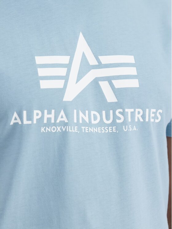 Alpha Industries Alpha Industries T-Shirt AI.100501-134 Niebieski Basic Fit