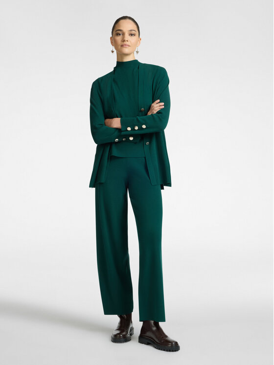 Elena Mirò Elena Mirò Pantaloni di tessuto P618Z000118N035 Verde Regular Fit
