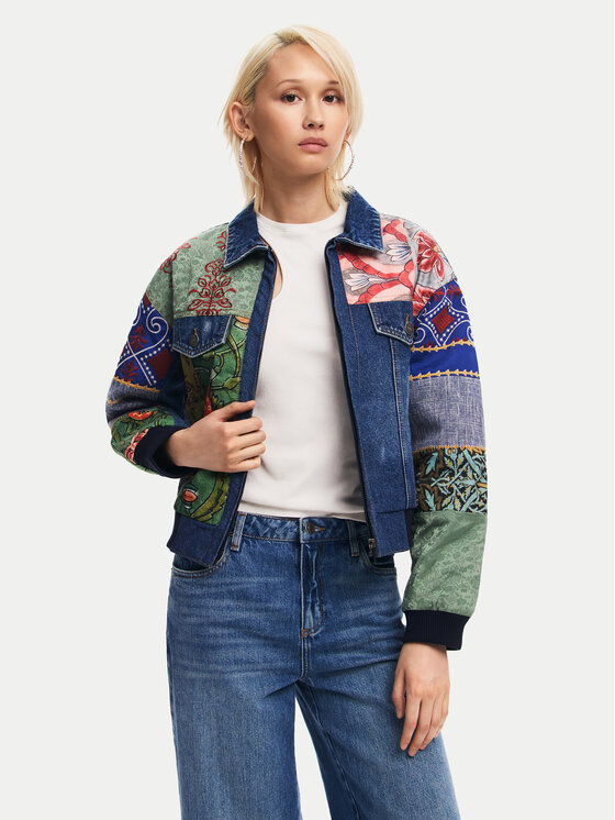 Desigual Džinsa jaka Amsterdam 24WWED32 Daudzkrāsains Regular Fit