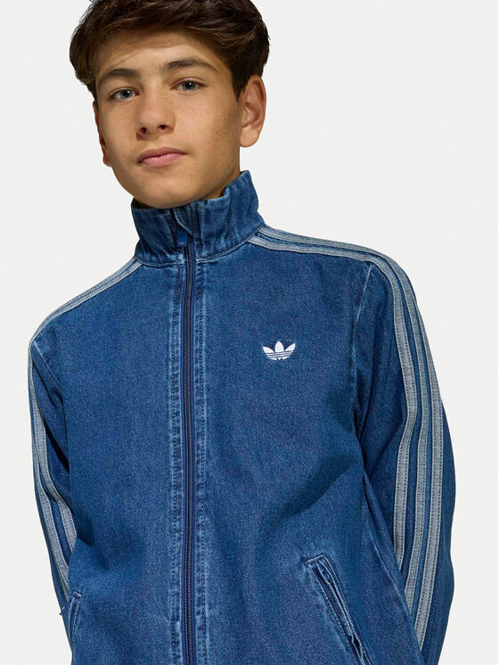 adidas adidas Jeans jakna Firebird KE2849 Modra Loose Fit