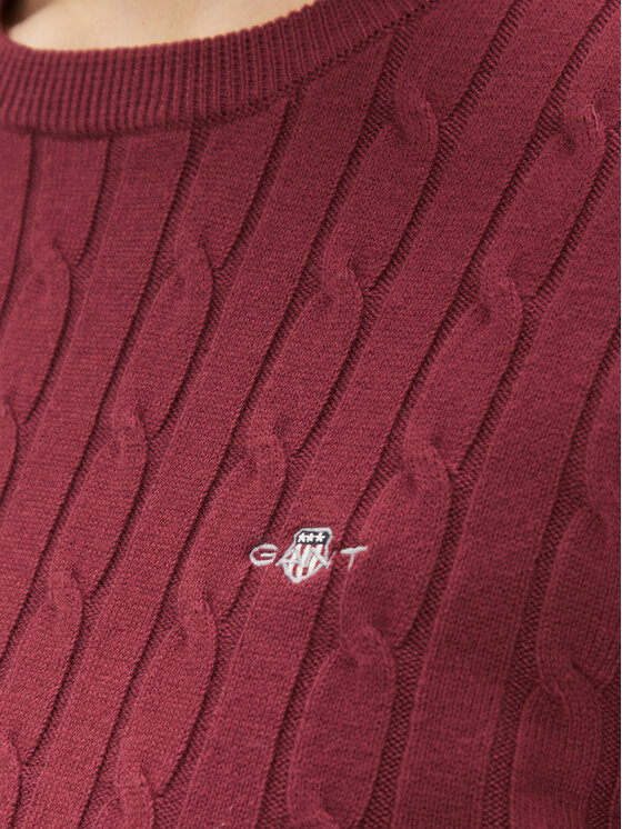 Gant Gant Džemper 4800100 Tamnocrvena Slim Fit