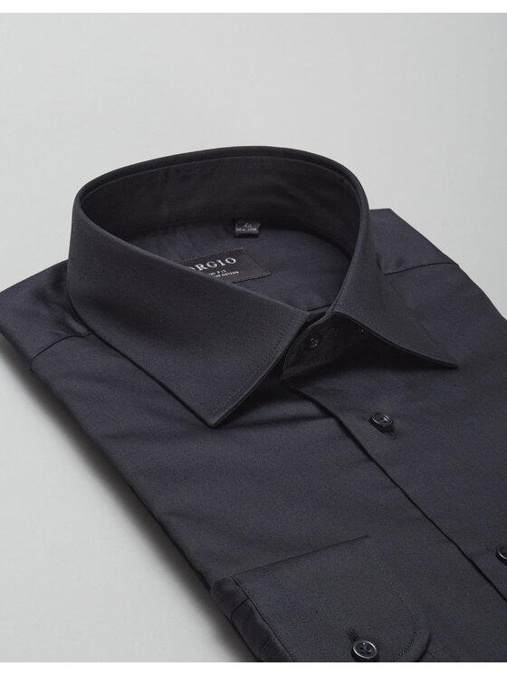 Borgio Borgio Koszula simeria Czarny Slim Fit