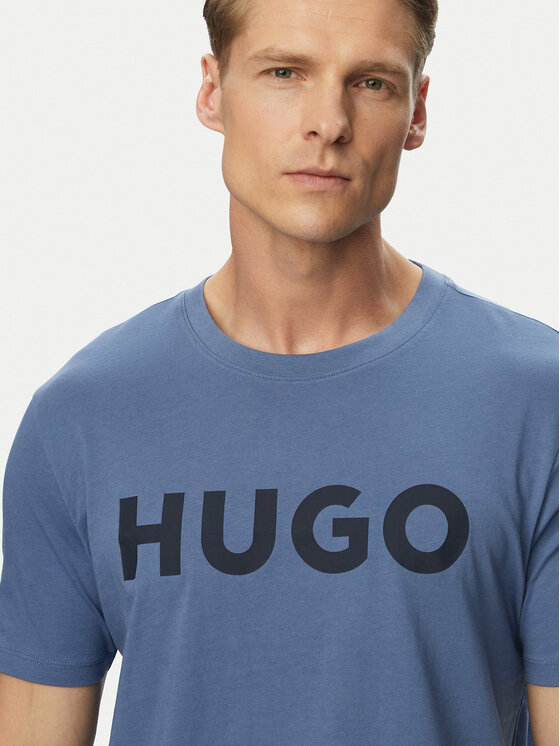 HUGO HUGO Тишърт Dulivio 50467556 Син Regular Fit