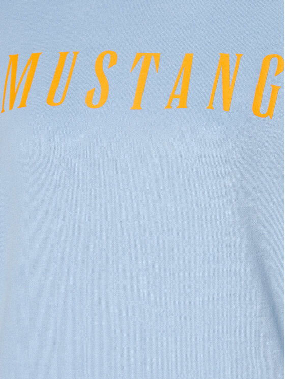 Mustang Mustang Majica dugih rukava Aberdeen 1014960 Svijetloplava Regular Fit