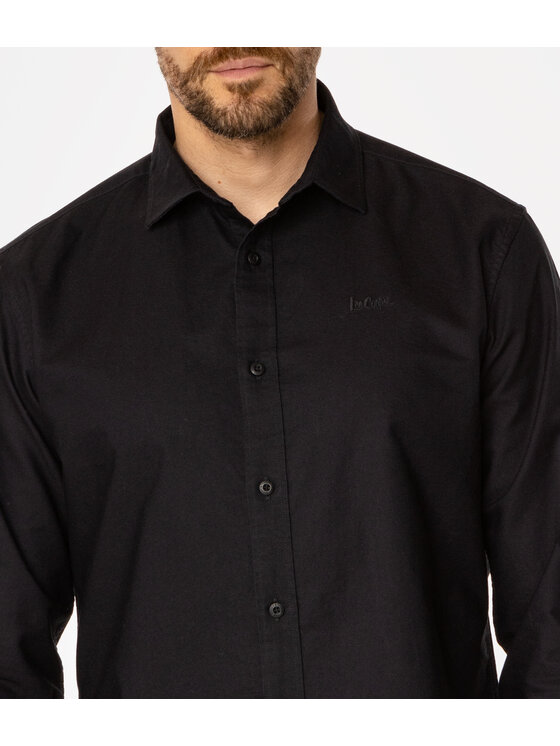 Lee Cooper Lee Cooper Koszula LIAM OXFORD Czarny Slim Fit