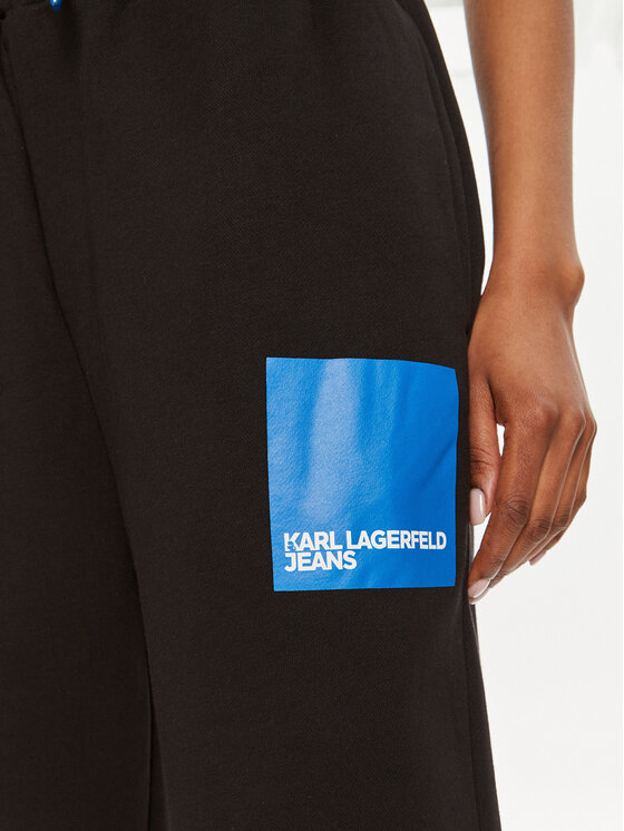 Karl Lagerfeld Jeans Karl Lagerfeld Jeans Παντελόνι φόρμας 245J1000 Μαύρο Relaxed Fit