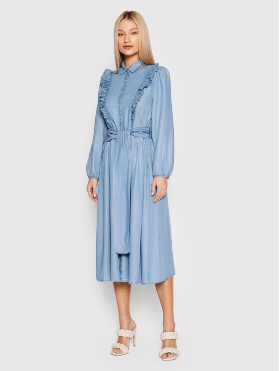 United Colors Of Benetton United Colors Of Benetton Pluusikleit 4DA7DV009 Sinine Regular Fit