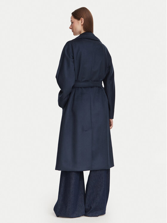Weekend Max Mara Weekend Max Mara Vuneni kaput Resina 2625016021 Tamnoplava Regular Fit