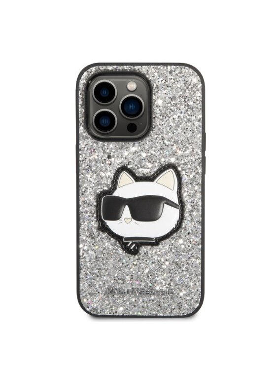 KARL LAGERFELD KARL LAGERFELD Etui na telefon iPhone 14 Pro Max Srebrny