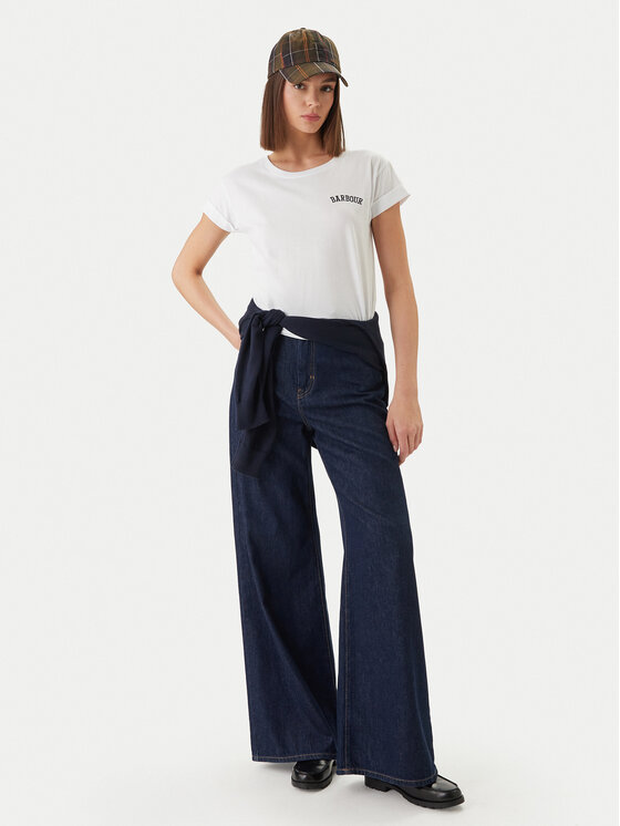 Barbour Barbour Футболка Bede LTS0718WH11 Білий Regular Fit