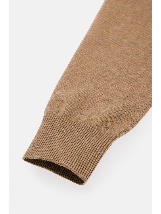 Lancerto Lancerto Sweter Harrison SW073123000004 Beżowy Regular Fit