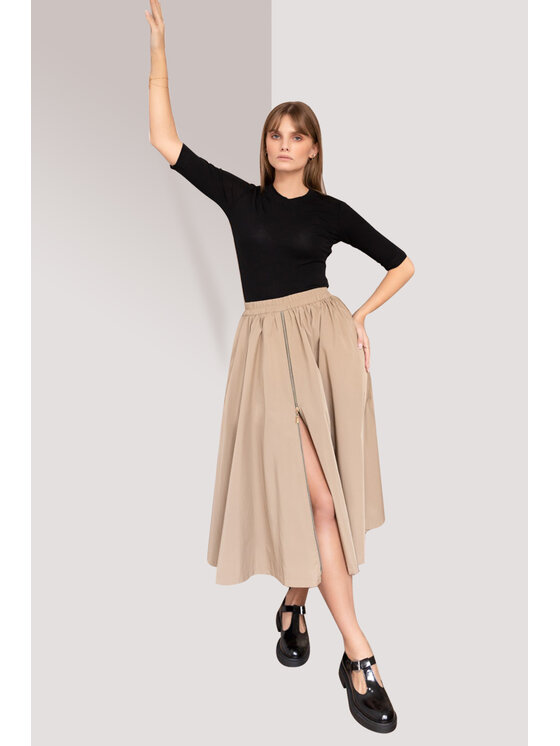 Spódnica midi, rozmiar 44, Beżowy, Spódnica Blake beige