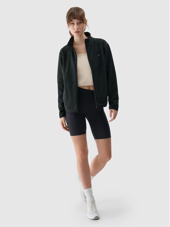4F 4F Felpa di pile 4FWMM00TFLEF314-20S Nero Regular Fit