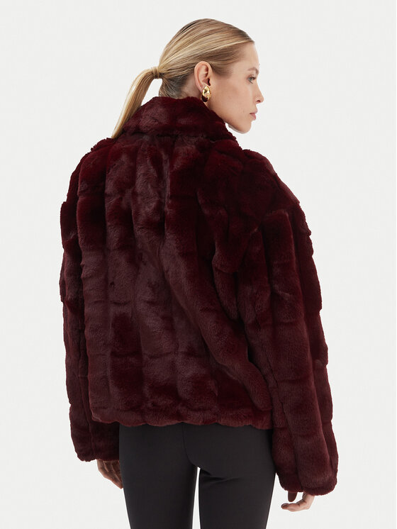 Bardot Bardot Kožešina Sylvie 59474JB4 Bordó Relaxed Fit