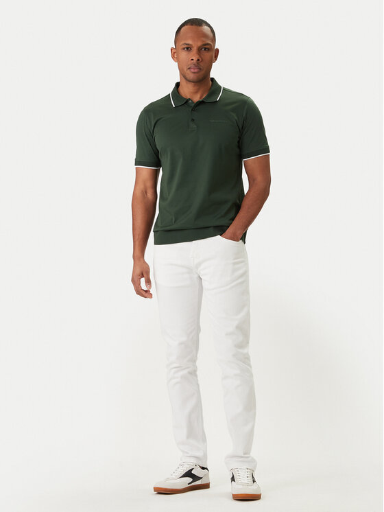 KARL LAGERFELD KARL LAGERFELD Polo 745080 562200 Zielony Regular Fit