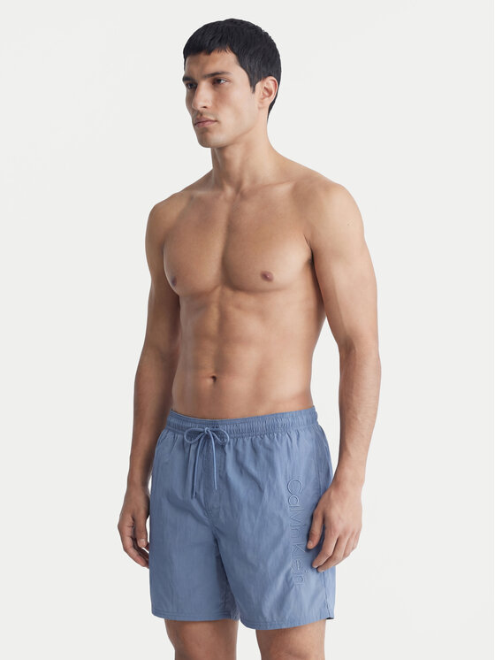Calvin Klein Swimwear Calvin Klein Swimwear Pantaloni scurți pentru înot LV00N61029 Albastru Regular Fit