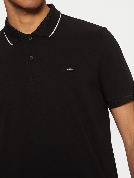 Calvin Klein Calvin Klein Tricou polo K10K114141 Negru Regular Fit