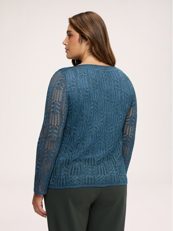 Fiorella Rubino Fiorella Rubino Sweter M496L008777N024 Niebieski Regular Fit