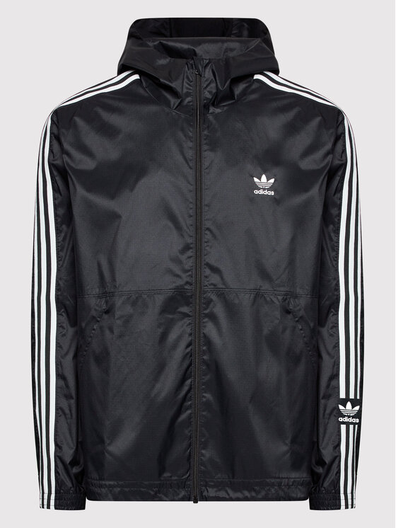 adidas adidas Αντιανεμικό Clover Coat HC2006 Μαύρο Regular Fit