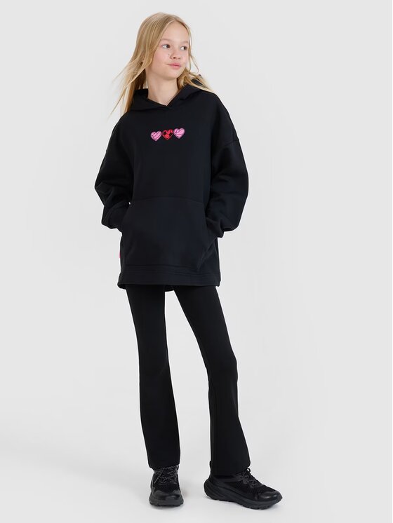 4F 4F Bluza 4FJRSS25TSWSF2235-20S Czarny Oversize
