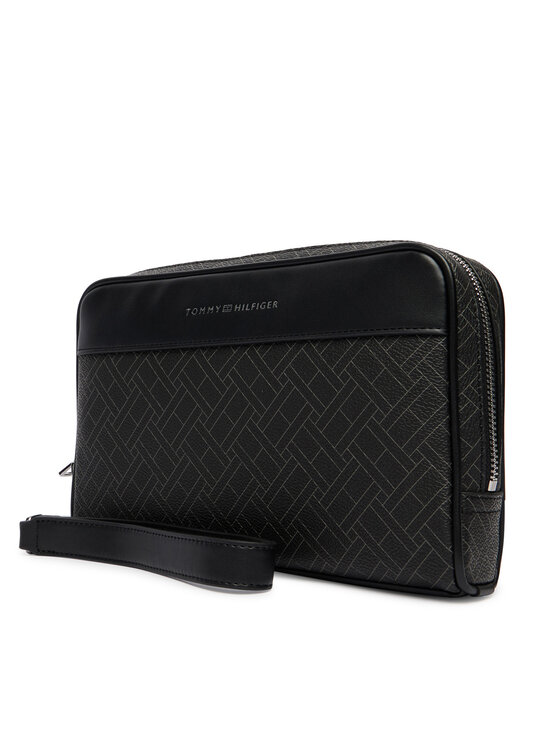Tommy Hilfiger Tommy Hilfiger Smink táska Th Flag Monogram Pouch AM0AM14146 Fekete