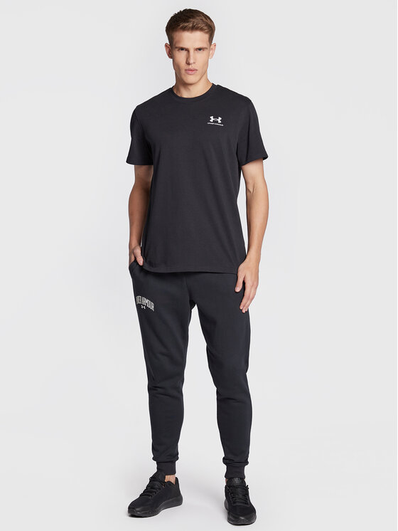 Under Armour Under Armour T-shirt Ua Logo Embroidered 1373997 Crna Relaxed Fit