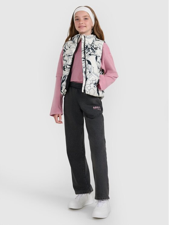 4F 4F Kamizelka OUTERWEAR Biały Oversize