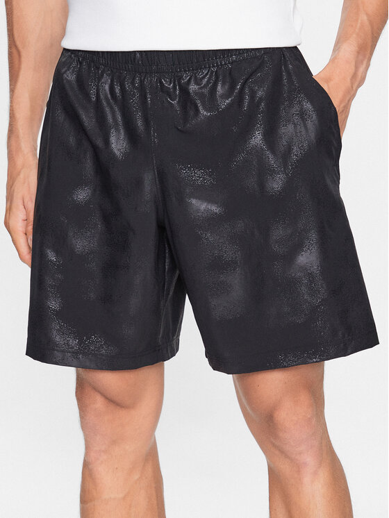 Under Armour Športne Kratke Hlače UA Woven Emboss Short 1377137 Črna Regular Fit