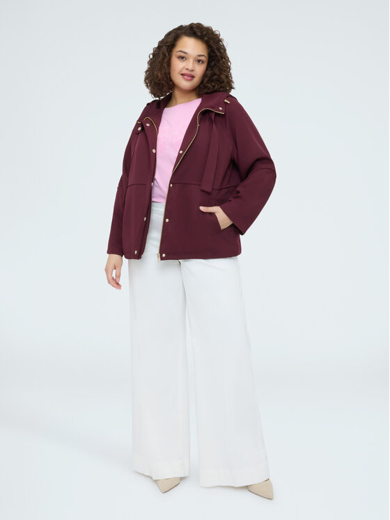 Fiorella Rubino Fiorella Rubino Kurtka przejściowa 8023T000371N026 Bordowy A-Line Fit