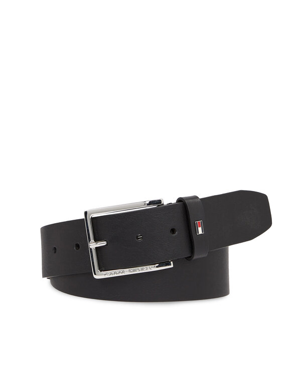 Tommy Hilfiger Tommy Hilfiger Ζώνη Ανδρική Oliver 4.0 Ext AM0AM11766 Μαύρο